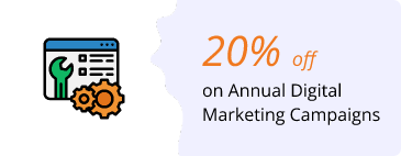 20% of on Annual Digital Marketing Campaigns