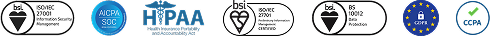 Security and compliance logos